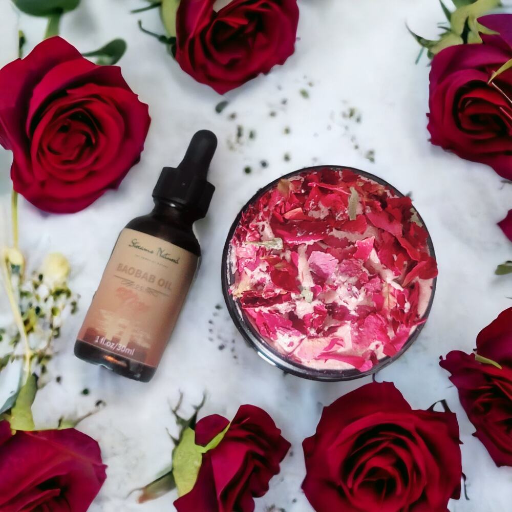 DIY New Rose Petal Anti-Aging Body Sugar Scrub - 4 oz - Picture 2 of 5